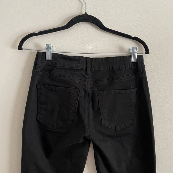 KanCan Women Size 5 Black Denim Stretch Alani Mid Rise Super Skinny Jeans - Picture 8 of 11